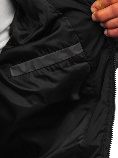 Chaqueta De Hombre Moda - Gris