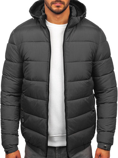 Chaqueta De Hombre Moda - Gris