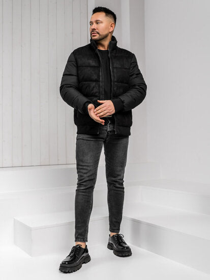Chaqueta de invierno acolchada - Negra